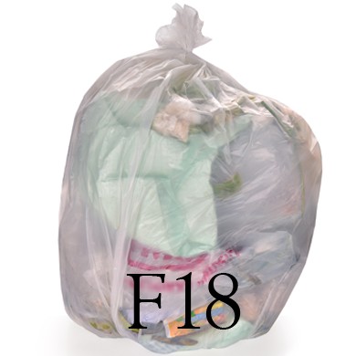 Clear Compactor Sack - 20 x 34 x 45" - F18 - Case of 200
