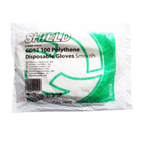 Clear Large Polythene Gloves GD52 - Pack of 100