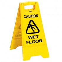 Caution Wet Floor Safety Sign - Single 